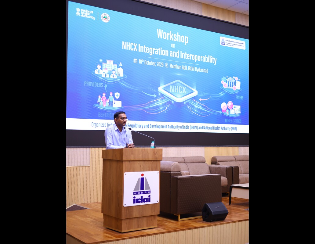 Workshop on NHCX Integration and Interoperability 2026 held in Hyderabad.